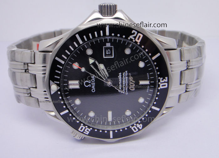 Hot Sale Omega James Bond 007 SS Black Omega Replica Watch